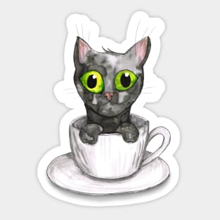 Coffee cat Sticker